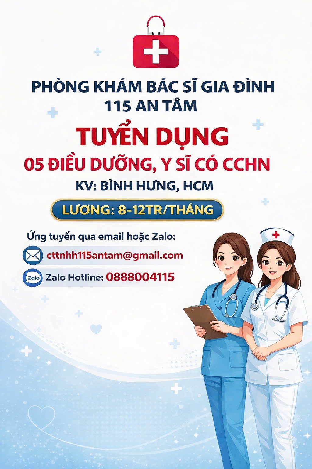 THÔNG BÁO TUYỂN DỤNG