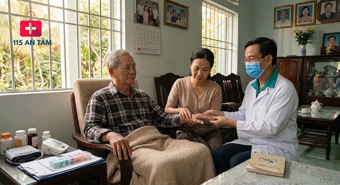 Cham soc benh nhan dot quy tai nha